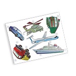 трафарет транспорт тр-07 /пчелка