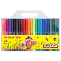 фломастеры 24цв каляка-маляка, вент. колпачки,  блистер фкм24