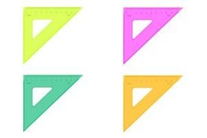 треугольник малый 9/45 флю прозрачный /стамм тк32