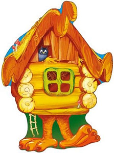 плакат фигурный избушка на курьих ножках а3 ф-7269 /сфера