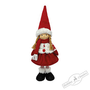 клара в красном колпачке 16*46см at6846 /holiday classics