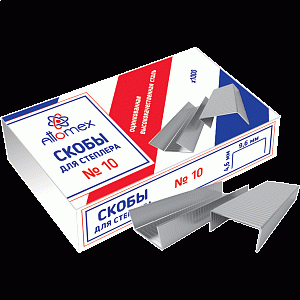 скобы n 10 1000шт. оцинкованные 4141301 /attomex изображение скобы n 10 1000шт. оцинкованные 4141301 /attomex