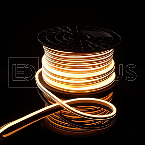 гибкий неон aledus 08х16 мм, бухта 50 м, теплый белый, односторонний