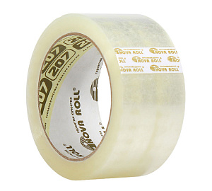 клейкая лента 50мм*66м прозрачная 47мк  /nova roll 206