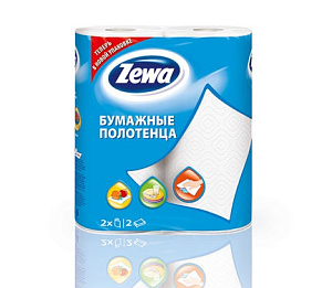 полотенца бум. 2-сл. белые (2рул*14м) 144001 /zewa изображение полотенца бум. 2-сл. белые (2рул*14м) 144001 /zewa
