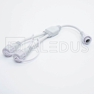 разветвитель aledus 1-2, 2pin, белый