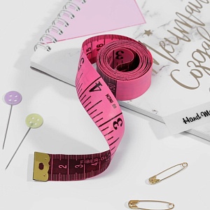 сантиметровая лента в футляре, 1,7*150см (см/дюймы), цвет ассорти 600405 /артузор