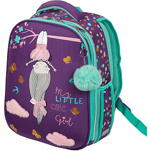ранец эргономический choice lite chic girl 38*29*17см, 990г, 2о, 2к+потайной, светоотражатели, 7033233 /devente
