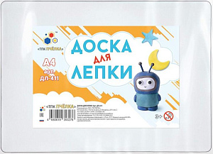 доска для лепки  а4, эконом, белая дл-411 /пчелка
