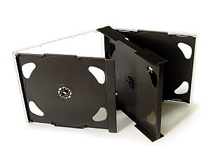 контейнер для 6cd (черный трей)