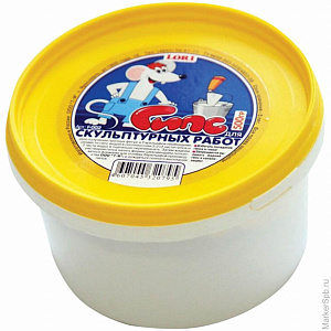 гипс для скульптурных работ 500гр белый г-002