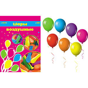 шар возд. 22,5см  неон  ассорти 9061702 /devente