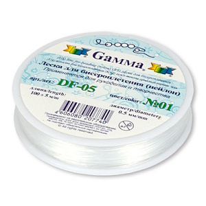 леска 100м для бисероплетения №01 белая df-05 d 0.5мм /gamma леска 100м для бисероплетения №01 белая df-05 d 0.5мм /gamma