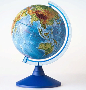 глобус физический d-150, ке011500196 /глобен