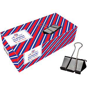 зажим для бумаг 50-51мм на 230л, черный, 4131305 /attomex