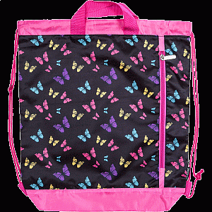 мешок для обуви  neon butterfly 36*43*9см водооталк.ткань, большой карман, 7040116 /devente