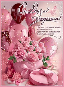 плакат- с днем рождения! а2 1804931 /празд