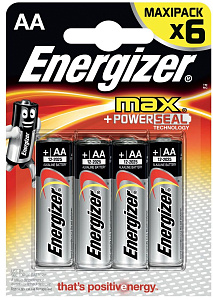батарейка lr6 (аа) energizer max, alkaline power изображение батарейка lr6 (аа) energizer max, alkaline power