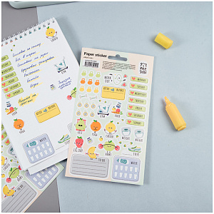 наклейки для ежедневников work out 45шт бумажные ms_36967 /meshu