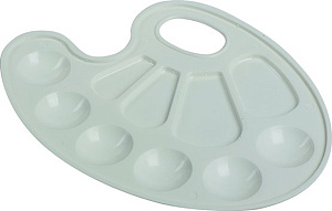 палитра овальная пластмассовая, 5746529 /цветик изображение палитра овальная пластмассовая, 5746529 /цветик