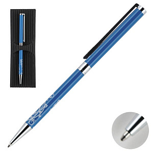 ручка latina цв.корпуса синий, картон.футляр ltn4315-b /manzoni