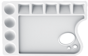 палитра прямоугольная пластмассовая №4 29с1729-08 /луч изображение палитра прямоугольная пластмассовая №4 29с1729-08 /луч