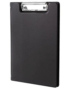 папка-планшет а5 (180*255мм) с верхним прижимом и крышкой, картон/пвх 227980 /br