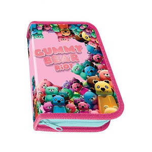 пенал-книжка 1о 200*130  медвежий бунт. картон softtouch, по-401 /пчелка