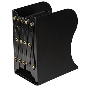 подставка для книг металл. черная с раздвижным механизмом, 19*15см, 237904 /br изображение подставка для книг металл. черная с раздвижным механизмом, 19*15см, 237904 /br