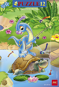пазлы в рамке динозаврик 300*200 10421 /hatber 