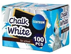 набор белых мелков 100шт., 80372 /centrum
