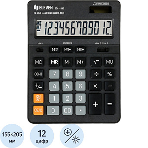 калькулятор sdc-444s eleven 12р., 155*205*36 черный