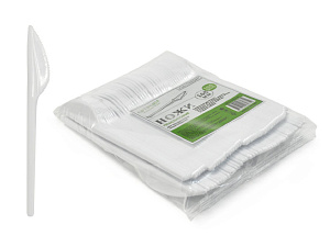 ножи столовые одноразовые 100шт.  компакт, 19-8049