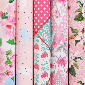 бумага упаковочная 70*100см compliments 70г/м2 ассорти 5диз., 591589 /золотаясказка фото