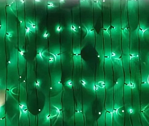 занавес 300л 3*2м 8ф заменяемые зеленый/з э093005 морозко