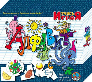 дидактические пазлы учись, играя алфавит 3-6лет 00071 /дескор