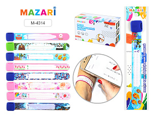 браслет идентификационный для детей 21*190мм ассорти м-4314 /mazari