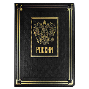папка для документов  герб. иск.кожа сариф. 7бц, черная, 64076 /escalada