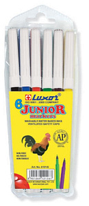 фломастеры 6цв coloring 6101/6 wt пвх /luxor
