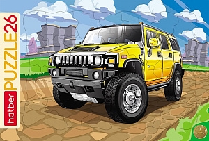 пазлы в рамке 26 200*300мм крутой внедорожник 26п34_06754 /hatber