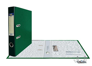 орднер 50мм р pvc, безокантовки, торцкарман, classic изумрудный 251809 /expert