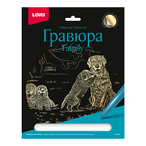 гравюра золотая family. собаки гр-645 /lori гравюра золотая family. собаки гр-645 /lori