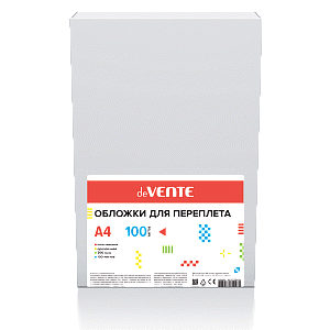 обложка для переплета а4 0.20мм  прозрачная пластиковая    4121302 /devente