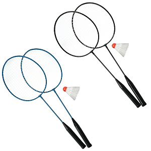 бадминтон  (ракетка 2шт, волан) металл, пластик, в сетке 136-007 /silapro