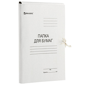 папка с завязками картон 440г/м2 до 200л белая 110926 /br изображение папка с завязками картон 440г/м2 до 200л белая 110926 /br