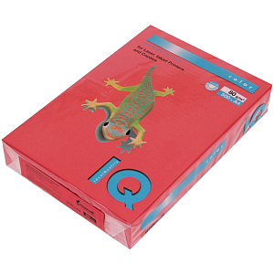 бумага а4 80г/м2 500л кораллово-красная со44 /iq color изображение бумага а4 80г/м2 500л кораллово-красная со44 /iq color