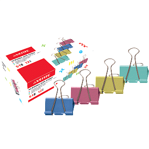 зажим для бумаг 50мм на 230л, цветной, 4131318 /devente   