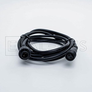 удлинитель aledus 2 м, 2pin, черный, мама-папа