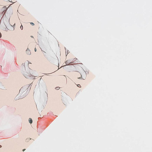 бумага упаковочная 50*70см нежные цветы, 80г/м2 6885214 /даритесчастье фото