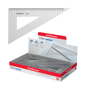 треугольник 60гр*22,5см clear цв.прозр. 39085 41519 49568/ек